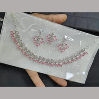 Pooja Bangles Ethnic Oxidised Crystal Stones Plated Necklace Set  (1 Pies Only)