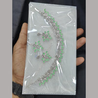 Pooja Bangles Ethnic Oxidised Crystal Stones Plated Necklace Set  (1 Pies Only)