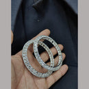 Pooja Bangles Austrian Stone Round Statement Bangle Set