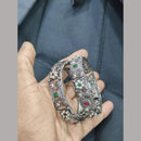 Pooja Bangles Oxidized Sterling Look Tribal Ethnic Bangle Set
