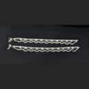 Pooja Bangles Rhodium Finish Sparkling Austrian Stone Payal \ Anklet 