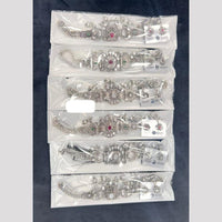 Pooja Bangles Ethnic Oxidised Plated Necklace ( 1 Piece Only )