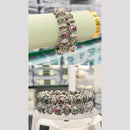 Pooja Bangles Oxidised Plated Pota Stone  Bangles Set
