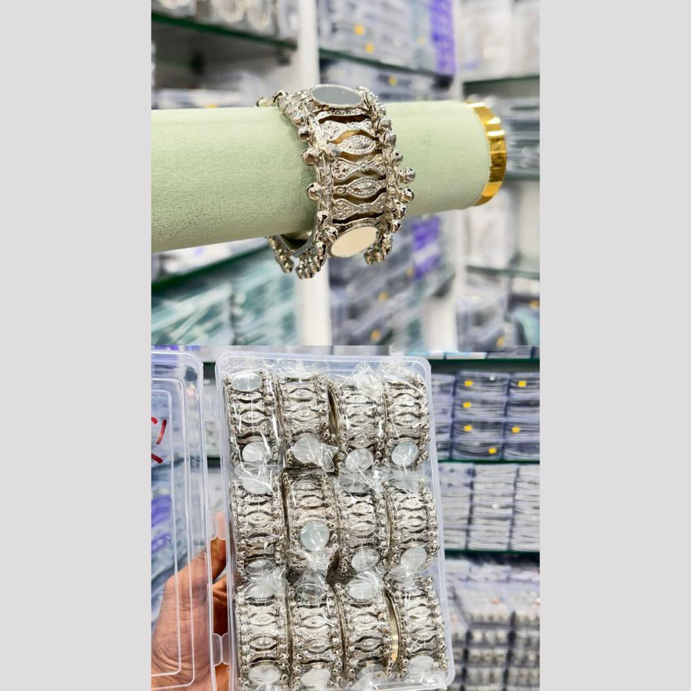 Pooja Bangles Oxidised Plated Mirror Kada