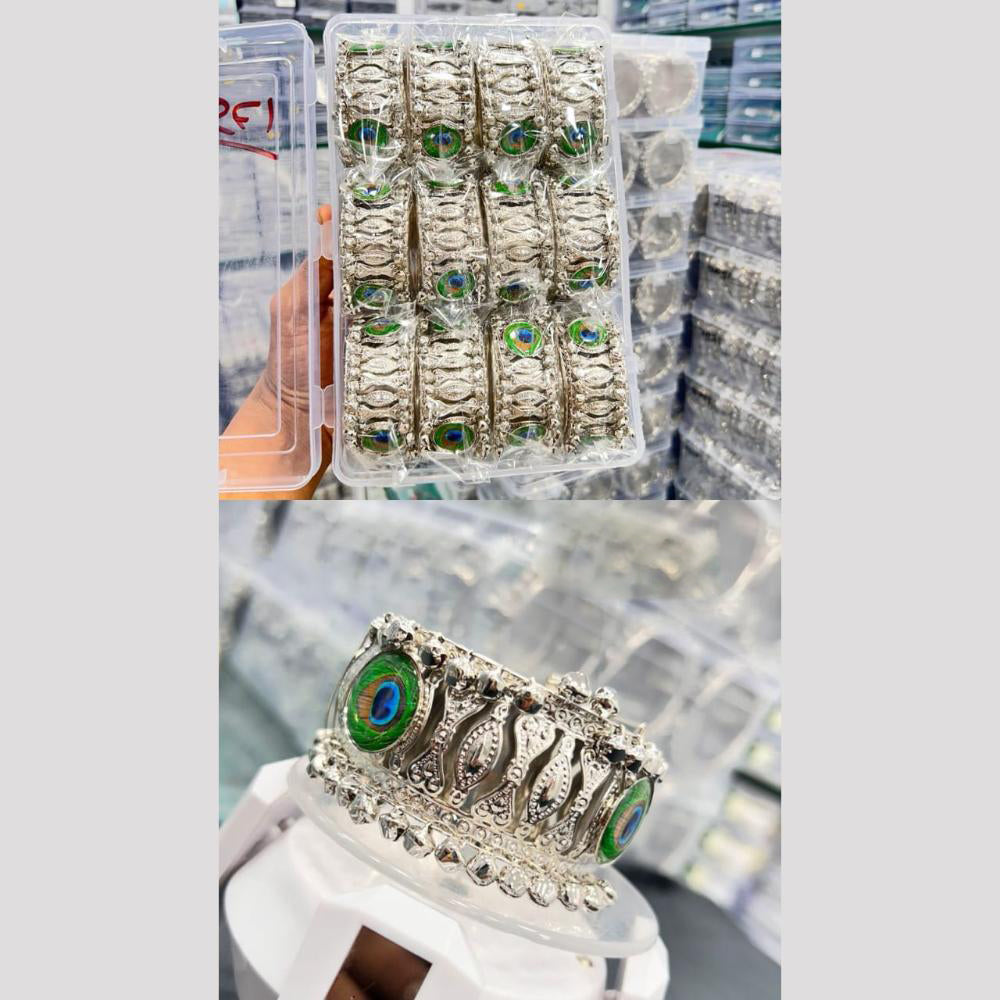 Pooja Bangles Oxidised Plated Mirror Kada