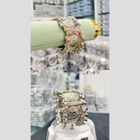 Pooja Bangles Oxidised Plated Beads Openable Kada