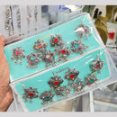 Pooja Bangles Handcrafted Oxidised Pota Stone Necklace Set