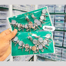 Pooja Bangles Oxidised Plated Fusion Mirror Necklace Set