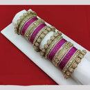 Pooja Bangles Ethnic Austrian Stone And Pearl Bangles Set