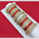 Pooja Bangles Ethnic Austrian Stone And Pearl Bangles Set