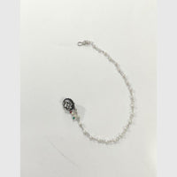 Pooja Bangles Traditional Oxidised Silver Nath With Pearl For Festive Wear