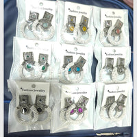 Pooja Bangles Trendy  Monalisa Stone Oxidised Earrings for Traditional Outfits