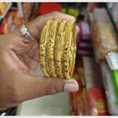 Pooja Bangles Heritage Inspired Gold Bangles Set with Classic Ethnic Appeal