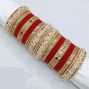 Pooja Bangles Ethnic Traditions Pota Stone And Pearl Bangles Set