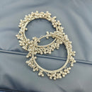 Pooja Bangles Oxidised Plated Ghungroo Statement Bangles Set