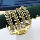 Pooja Bangles Dazzling Crystal And Pearl Bangles Set For All Occassions