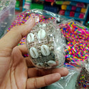 Pooja Bangles Designer Oxidised Plated Shell And Ghungroo Openable Kada 