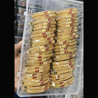 Pooja Bangles Pota Stone And Meenakari Designer Bangles Set