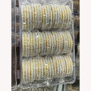 Pooja Bangles Graceful Pearl Embellished Bangles Set