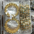 Pooja Bangles Austrian Stone And Meenakari Embellished Bangles Set