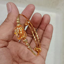 Pooja Bangles Partywear Austrian Stone And Beads Openable Bracelet
