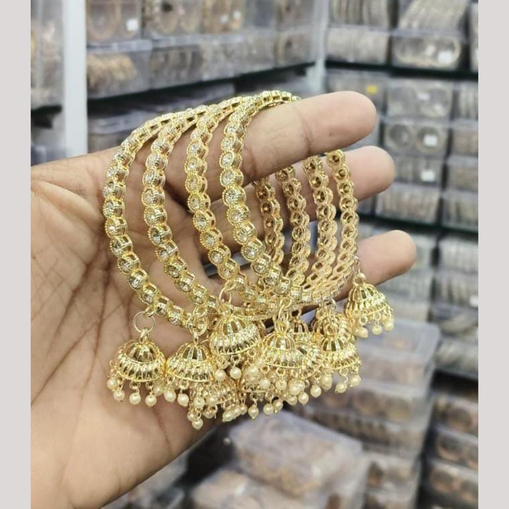 Pooja Bangles Glamorous Beads Bangles Set