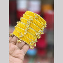 Pooja Bangles Designer Velvet And Pearl Kashmiri Bangles Set