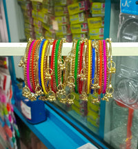Pooja Bangles Stylish Kashmiri Velvet Bangles Set