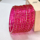 Pooja Bangles Stylish Raindrop Glass Bangles Set