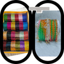 Pooja Bangles Stylish Raindrop Mix Color Bangles Set