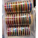 Pooja Bangles Glamorous Austrian Stone Mix Color Bangles Set