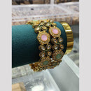 Pooja Bangles Premium Meenakari And Pota Stone Ethnic Bangles Set