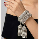 Pooja Bangles Oxidised Finish Kundan Stone And Pearl Designer Bangles Set