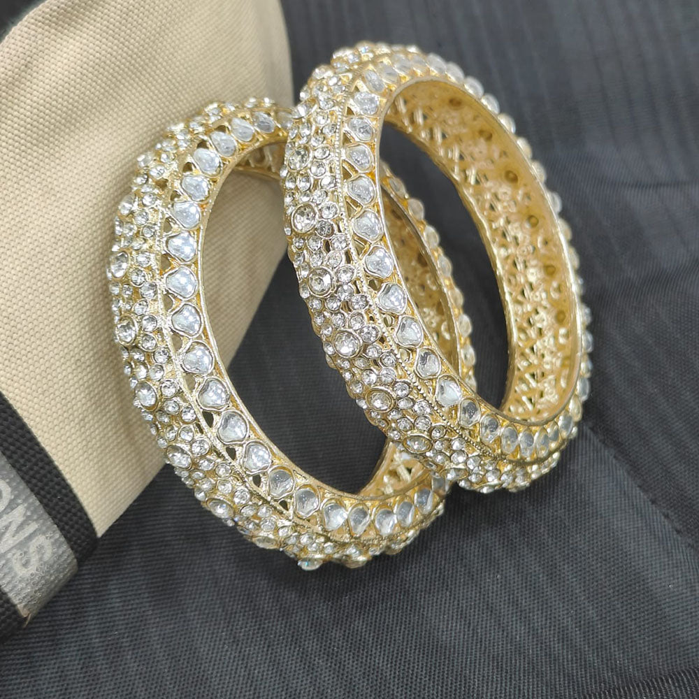 Pooja Bangles Elegant Kundan Stone Designer Bangles Set