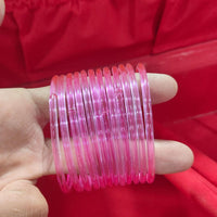Pooja Bangles Glossy Transparent Jelly Bangles Set
