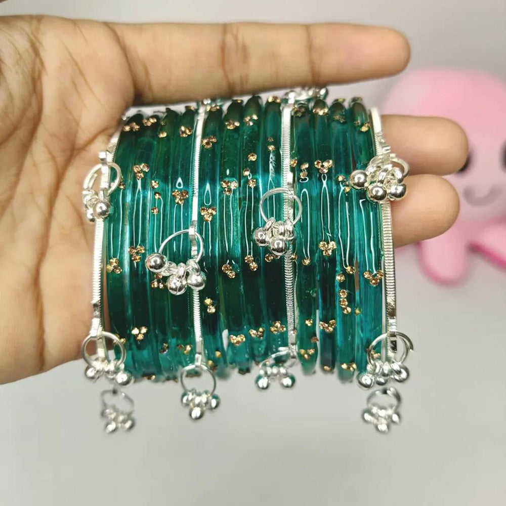 Pooja Bangles Classic Kashmiri Ghungroo Glass Bangles Set