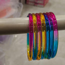 Pooja Bangles Glossy Transparent Jelly Bangles Set