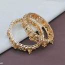 Pooja Bangles Elegant Pota Stone And Austrian Stone Bangles Set