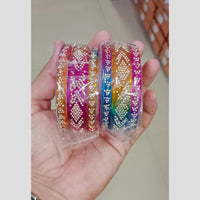 Pooja Bangles Austrian Stone Wedding Wear Bangles Set