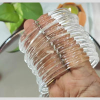 Pooja Bangles Luxury Plain Glass Wedding Wear Bangles Set