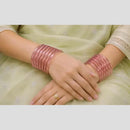 Pooja Bangles Luxury Plain Glass Pearl Wedding Wear Bangles Set