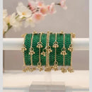 Pooja Bangles Pearl Kashmiri Glass Designer Bangles Set