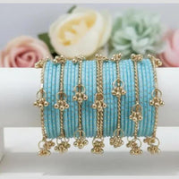 Pooja Bangles Pearl Kashmiri Glass Designer Bangles Set