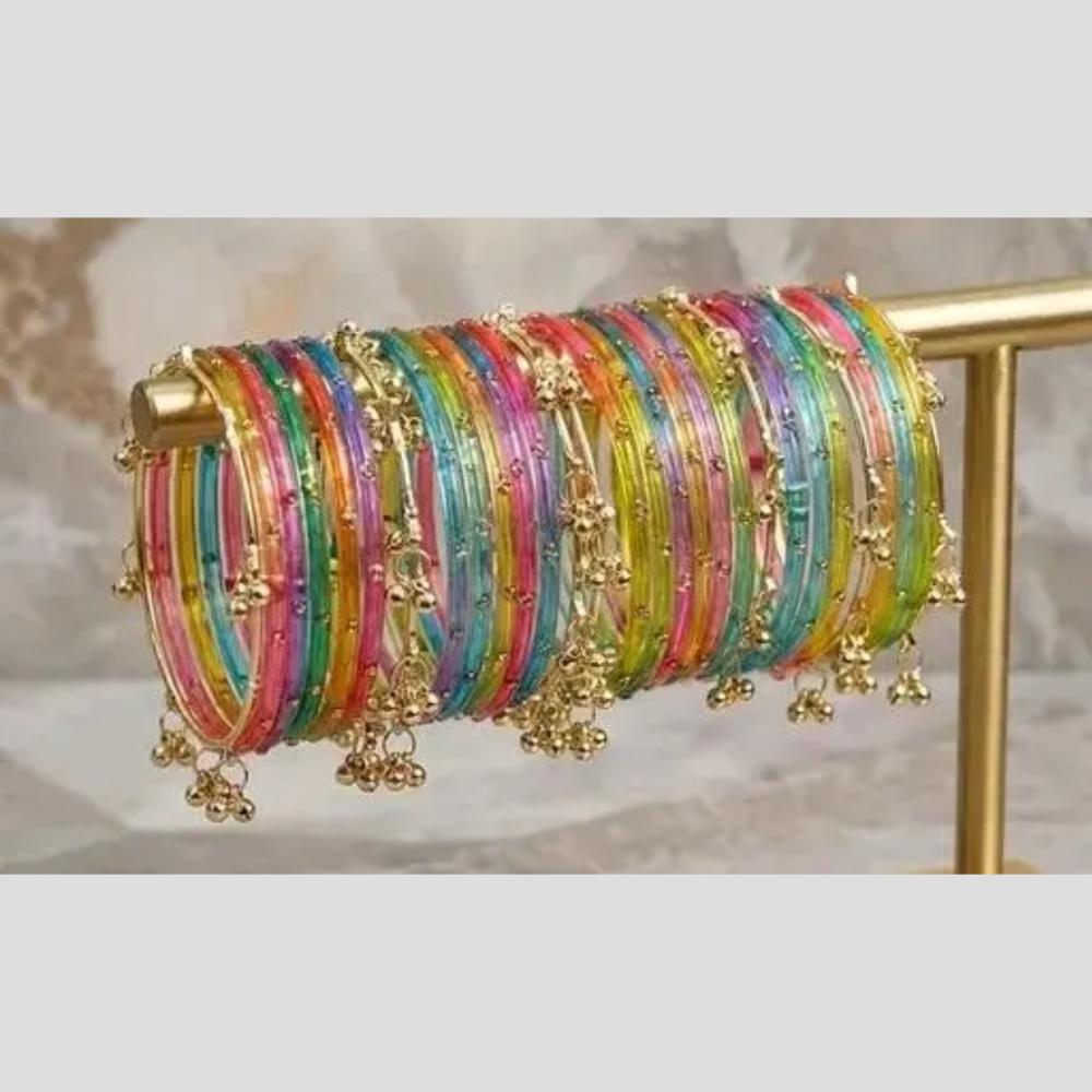 Pooja Bangles Pearl Kashmiri Glass Designer Bangles Set