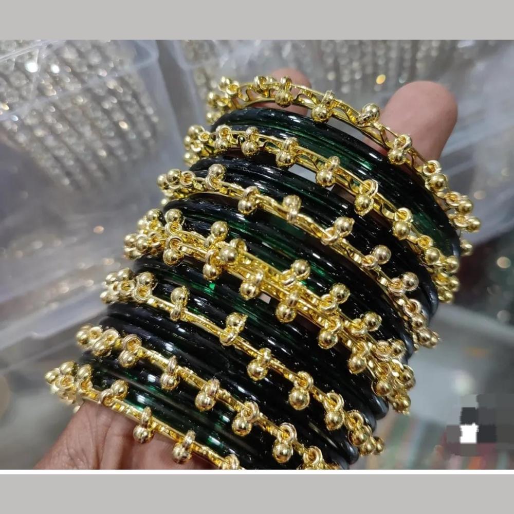 Pooja Bangles Glossy Jelly Glass Traditional Kashmiri Bangles Set