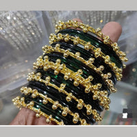 Pooja Bangles Glossy Jelly Glass Traditional Kashmiri Bangles Set