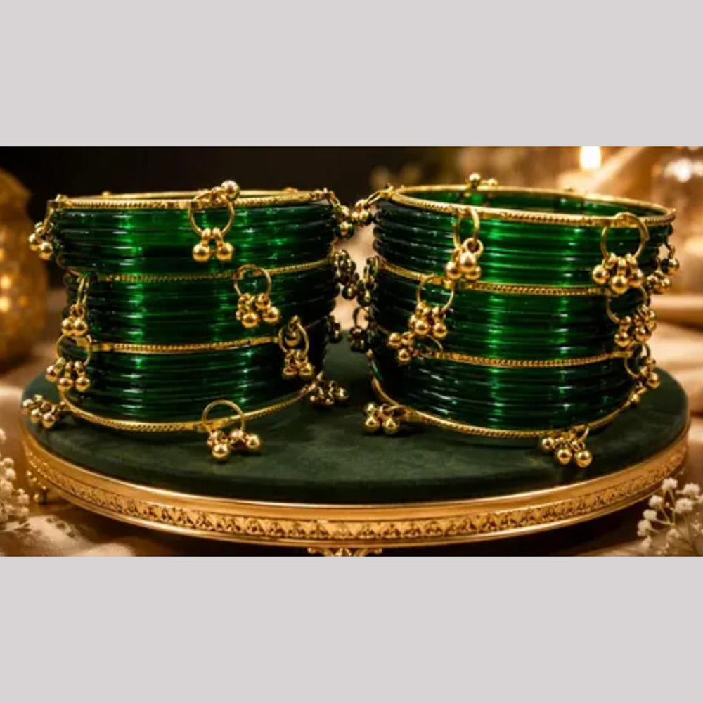 Pooja Bangles Glass Fancy Kashmiri Bangles Set
