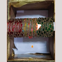 Pooja Bangles Austrian Stone Glass Fancy Bangles Set