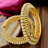 Pooja Bangles Gold Plated Openable Bangles Set