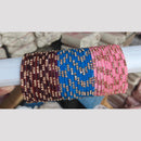 Pooja Bangles Glass Fancy Austrian Stone Bangles Set 